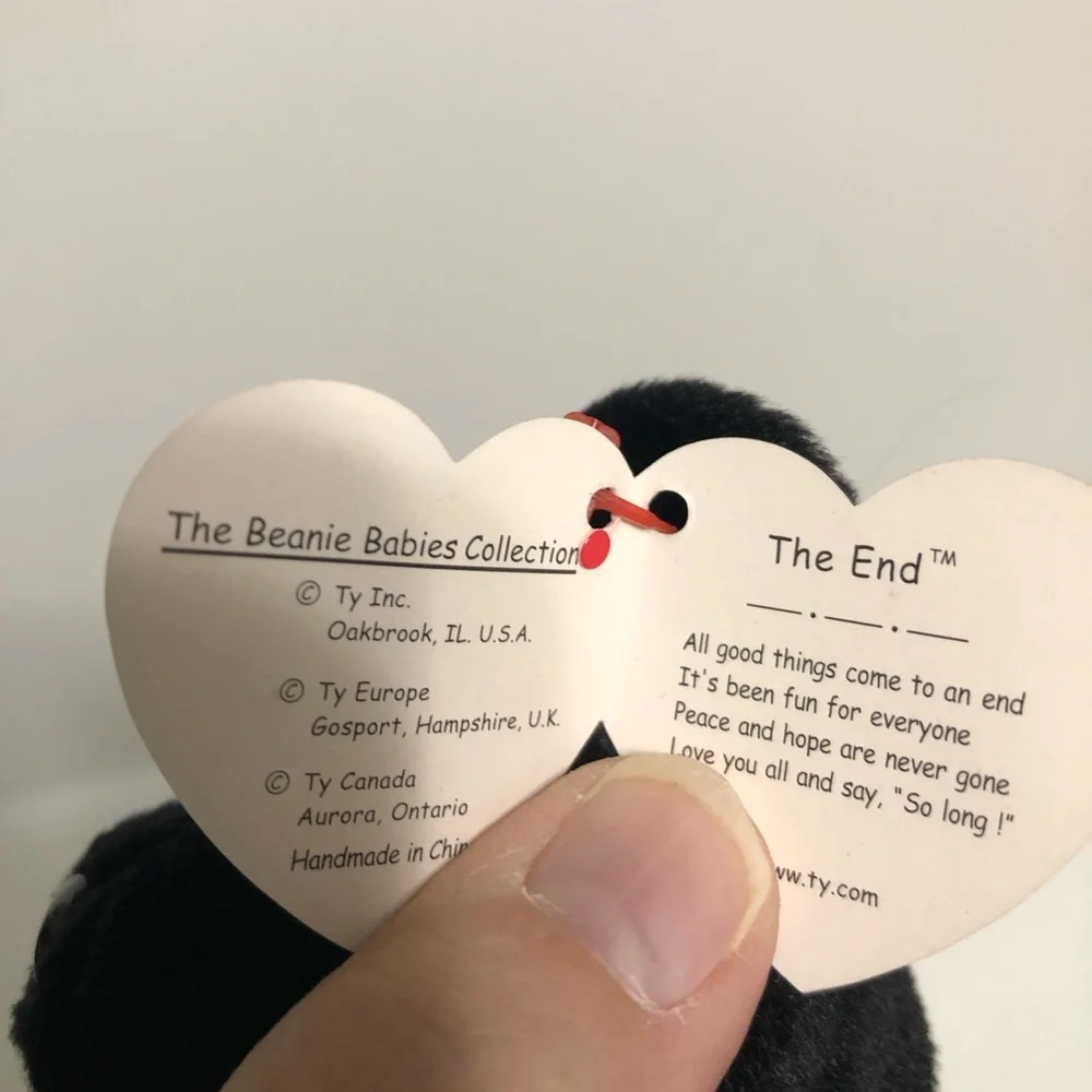 Ty Beanie Baby The‎ End 1999 Y2k Millennium Teddy Bear.
